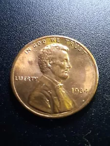 1984 LINCOLN MEMORIAL REVERSE (ZINC) *RED* PENNY DOUBLE DIE OBVERSE & REVERSE - Picture 1 of 24