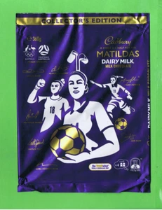 #T93. 2024 MATILDAS SOCCER FOOTBALL CADBURY CHOCOLATE WRAPPER - NO CHOCOLATE - Picture 1 of 1