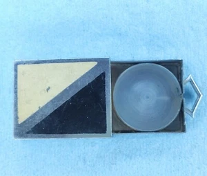 Art Deco pocket Watch holder Travel Case Fancy Vintage Old Metal Display Box - Picture 1 of 11