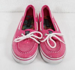 Zapatos Sperry Biscayne Rosa Lentejuelas Top-Sider Juvenil Talla 4 Niña FW057 - Imagen 1 de 17