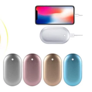 4 Pocket Hand Warmers Rechargeable Electric Heater Power Bank 5200mAh Multicolor - Picture 1 of 7