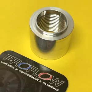 Proflow PFE998-04D 1/4" NPT female Weld on bung Aluminium - Picture 1 of 2