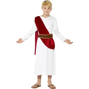 Kinder Römer Kostüm S 4-6 Jahre 110-128 cm Cäsar Römerkostüm Toga Caesar Gewand - Bild 1 von 3