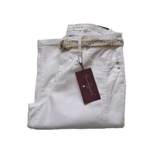 Gloria Vanderbilt Skimmer Womens Sz 8P White Amanda All Around Slimming Effect - Picture 1 of 6