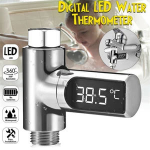 Waterproof LED Digital Shower Temperature Display Water Thermometer Monitor - Picture 1 of 9
