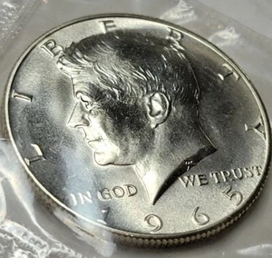 1965 SMS Kennedy Half Dollar 40% Silver Proof Like 50c Pulled From Storage  - Picture 1 of 5