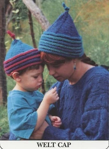 Green Mountain Spinnery Knitting Pattern - Welt Cap - Child & Adult - Easy Knit - Picture 1 of 3