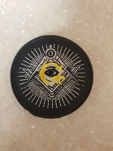 Masonic Knights Templar Embroidered Emblem Patch 2.75inch Black NEW - Picture 1 of 2