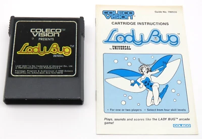 Ladybug (Colecovision, 1982) By Coleco (Cartridge & Manual) NTSC - Image 1 of 4