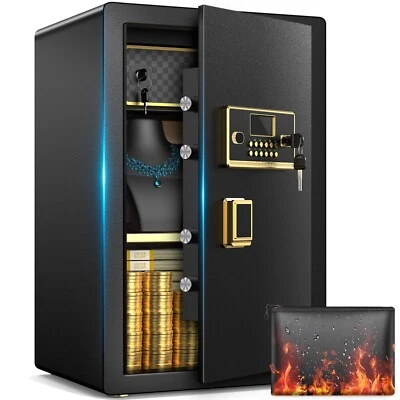 BESAFETY 6.5 Cuft Large Safe Box, Digital Panel, with Adjustable Shelf & Alarm