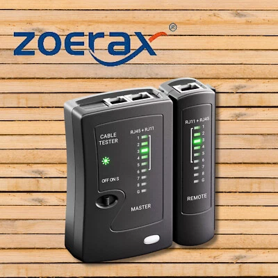 Netzwerk Kabel LAN Internet Ethernet Network Cable Tester Prüfgerät LED RJ45 /11 - Bild 1 von 4