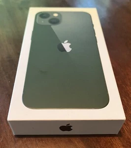 Apple iPhone 13 Green Empty BOX ONLY 128 GB with Sticker, SIM ejector -NO PHONE - Zdjęcie 1 z 4