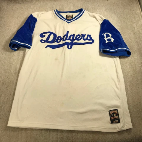LA Dodgers Baseball Retro Jersey Mens 3XL XXXL Cooperstown G III Carl Banks Blue Cover