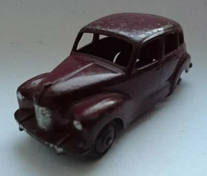 DINKY TOYS AUSTIN DEVON ROT WEINROT MADE IN ENGLAND MECCANO LTD - Afbeelding 1 van 6