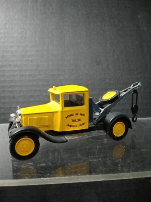 1/43 SOLIDO GARAGE DU PONT JOINVILLE SEINE 1930 CITROEN C4F TOW TRUCK YELLOW - Image 1 of 4