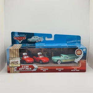 Disney Pixar Cars - WAITRESS MIA TIA FLO WITH TRAY 3-Pack 2010 - 1:55 Diecast - Picture 1 of 1