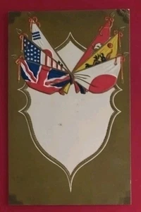 Bandera de Japón postal China bandera dragón Corea EE. UU. Reino Unido en relieve PC propaganda - Imagen 1 de 2