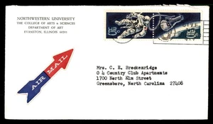 Mayfairstamps US 1967 Northwest University to NC Astronaut Cover aat_49257 - Picture 1 of 2