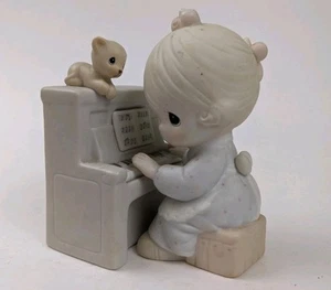 Precious Moments Lord Keep My Life in Tune 1986 Samuel J Butcher Klavier Spieluhr - Bild 1 von 13