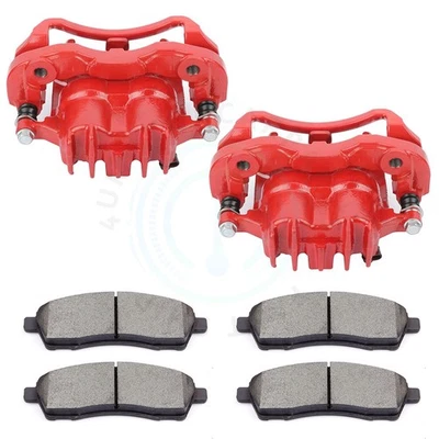 Rear Brake Calipers & Ceramic Pads For 2000-04 Ford F-250 F-350 Super Duty - Image 1 of 4