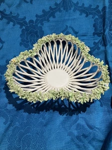 Vintage La Arreccia Tarcisio Tosin Rere Clover Shape Lattice Basket - Picture 1 of 7