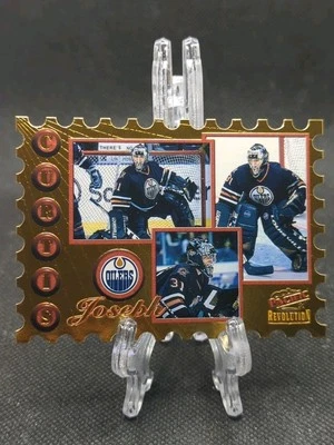 1997-98 Pacific Revolution Return to Sender Curtis Joseph #8 Edmonton Oilers - Image 1 of 2