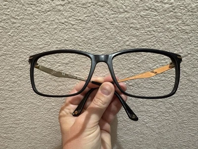 Gafas de policía, solo marcos, Camboya, VPL986K 0700 metal negro dorado Foto 1 de 4