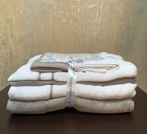 Ägyptische Baumwolle 6-teiliges Loop Handtuch Set Hervorragend Saugfähig - Bild 1 von 3