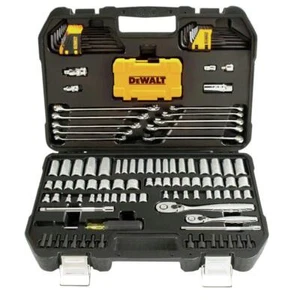 DEWALT Kit di Utensili Meccanici e Set di Prese, 142 Pezzi, Unità 1/4 e 3/8", MM/SAE - Foto 1 di 4