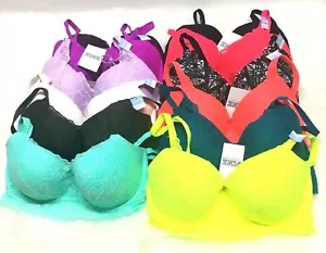 Victoria's Secret PINK Tropical Lace Bralette Push Up S (D-DD) (MSRP $36.95 ea) - Picture 1 of 14