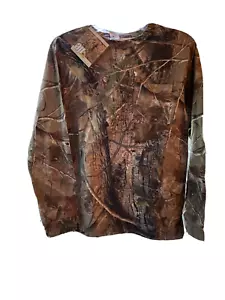 Realtree AP Camouflage Pocket Long Sleeve T-Shirt Size Youth 2X 18 - Picture 1 of 9