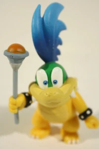 Larry Koopa Figur Nintendo Super Mario Jakks 3" blaues Haar mit Schwert - Bild 1 von 4