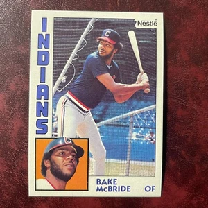 1984 Topps NESTLE Set BAKE MCBRIDE Parallel #569 CLEVELAND INDIANS *MINT* x84 - Picture 1 of 1