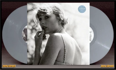 TAYLOR SWIFT Folklore 2LP on GREY VINYL New SEALED Meet Me Behind The Mall - Image 1 of 4
