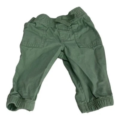 Garanimals Baby Pants 3-6M 100% Cotton Green Elastic Waist & Cuffs - Image 1 of 4