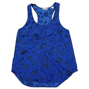 Jack Wills Size UK 6 Blue Floral Best Top Women’s Sleeveless (US2) Pre Loved Top - Picture 1 of 8