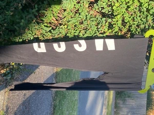 Missguided Black Workout Leggings with White Lettering - Bild 1 von 2