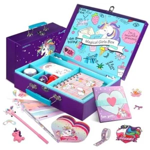 Kid Journal Stationery Set,Gifts for Girls Ages 6 7 8 9 10 11 12 Year Old,49 - Picture 1 of 7