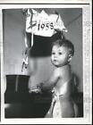 1958 Press Photo Michael Scott brown age 10 months as Mr New Year 1958
