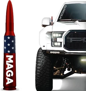 50 CAL BULLET ANTENNA FOR FORD, DODGE & RAM F150 F250 F350 ANTENNA MAGA - Picture 1 of 8