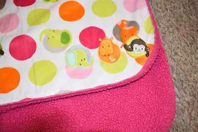 Cobertores H3 e Beyond macaco girafa elefante pelúcia Sherpa veludo bebê cobertor - Imagem 1 de 3