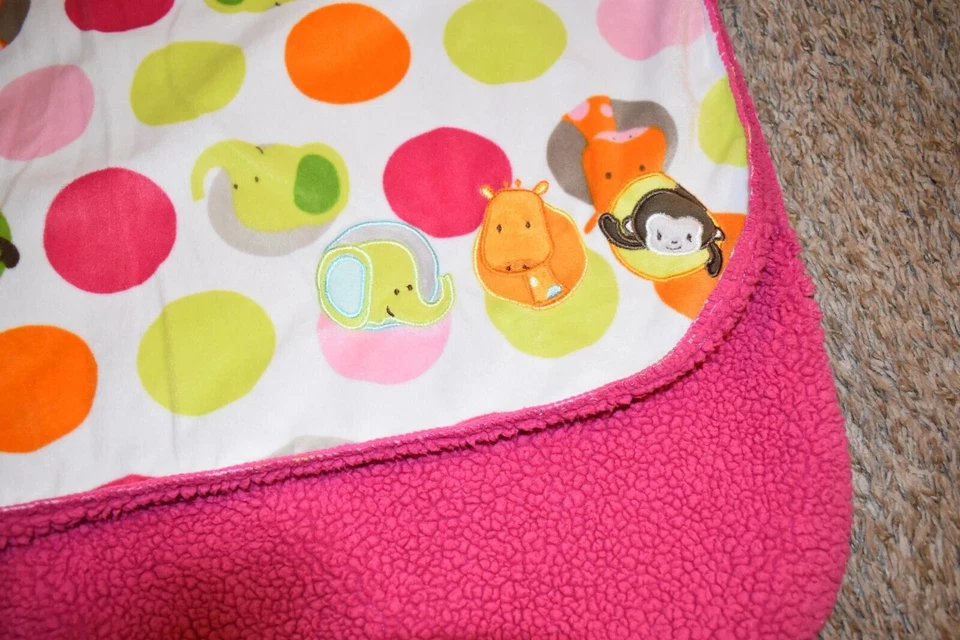 H3 Mantas y Más Allá Mono Jirafa Elefante Peluche Sherpa Terciopelo Manta Bebé Foto 1 de 3