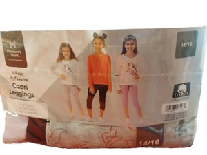 Girls Summer Legging 3pack 14/16 Capri Member's Mark Girl's - Picture 1 of 2