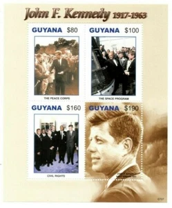 Guyana - 2007 - John F. Kennedy 1917-1963 - Sheet Of 4 - MNH - Picture 1 of 1