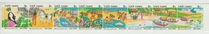 1987 Vietnam Trip of 8 Stamps Sơn Tinh & Mỵ Nương Legends Sc # 1738 a-h MNH - Picture 1 of 1