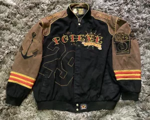 Vintage 2006 JH Design Popeye The Sailor Man Street Wear Jacket Mens 3XL - Picture 1 of 20