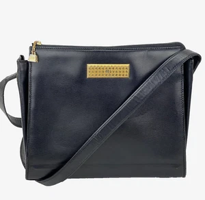 CHRISTIAN DIOR Bag Black  Leather Adjustable Shoulder Bag Ebay Live - Picture 1 of 12