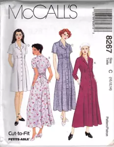 McCall's Pattern 8267 Misses' DRESS IN TWO LENGTHS Size 10-14 Uncut - Picture 1 of 2