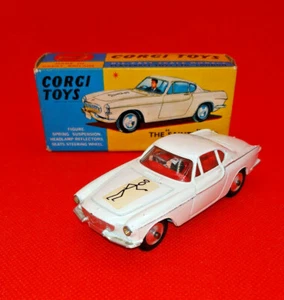 Corgi Toys 258 NEAR MINT The Saint's Volvo P1800 with Original Box - Foto 1 di 11