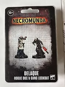 Necromunda Delaque Rogue Doc & Gang Lookout Forge World nuevo blister sellado - Imagen 1 de 2